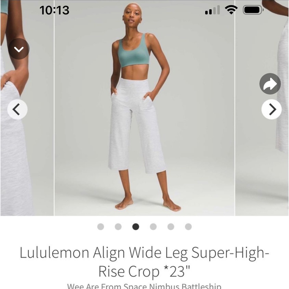 Lululemon Align Wide Leg Crop 6 $98